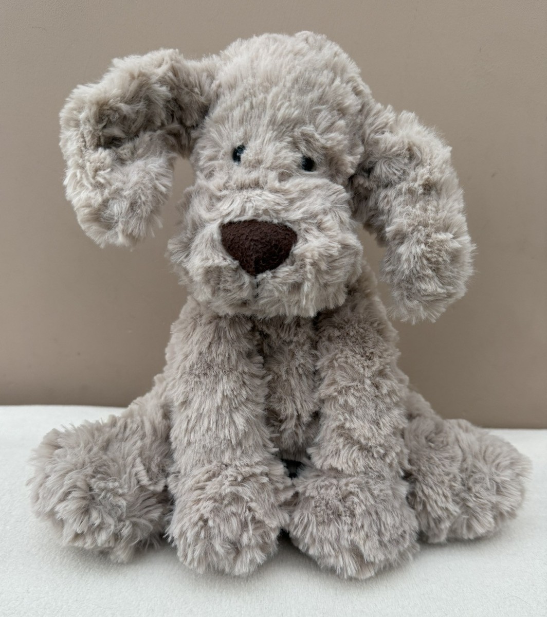Jellycat Medium Fuddlewuddle Puppy Dog Soft Toy Baby Comforter Tan