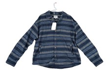 Goodfellow  Co Men's Heavyweight Flannel Long Sleeve Shirt Size LARGE