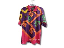 Jorge Campos # 9 - Mexico 1995 Multicolor ORANGE/PINK/PURPLE - JERSEY