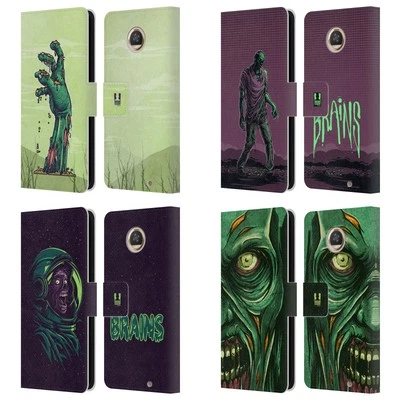 HEAD CASE DESIGNS ZOMBIES LEATHER BOOK WALLET CASE FOR MOTOROLA PHONES - Image 1 of 4