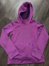 Nike Dri-Fit Girl's Purple Pullover Hoodie Sweatshirt Size S NIKE Logo