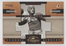 2008 Donruss Classics Classic Singles Gold 63/100 Sammy Baugh #CS-9 HOF 0q3
