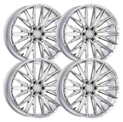 (Set-4) Mtx Gangstar Silver Machined 24x10 6x5.5/6x139.7 25mm Wheels Rims 24''