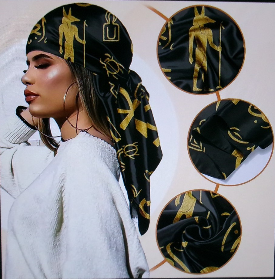 GRAN Bandana EGIPCIA ANKH ANKH Diadema Bufanda Regalos Vacaciones TALLA 35" X 35"