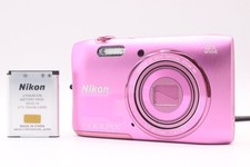Nikon COOLPIX S3600 Pink 20.1MP 8x Zoom Compact Digital Camera Japan