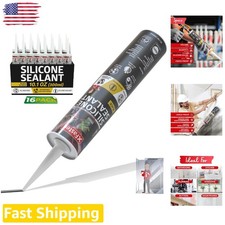 Black Silicone Caulk 16pk 10.1oz Waterproof RTV RV Marine Sealant - 15 Yr Pro...