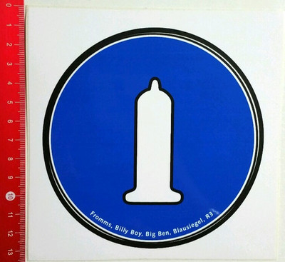 Fromms Kondom Aufkleber/Sticker: Billy Boy - Big Ben  (25071680)