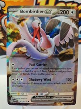 Pokemon TCG Bombirdier ex Holo Double Rare SV04: Paradox Rift 156/182 NM