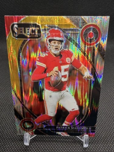 2024 Panini Select - Club Level Patrick Mahomes II #223 Black & Gold Shock Prizm