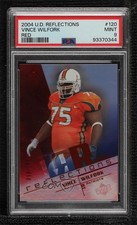 2004 Upper Deck Reflections Rookie Red 58/100 Vince Wilfork #120 PSA 9 MINT 5l2