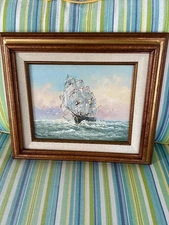 Wallen clipper ship oil painting