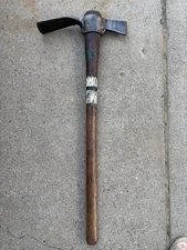 1927 WCD DNR Mattock Tool Grub Hoe WI Conservation Committee Pick Axe Forestry