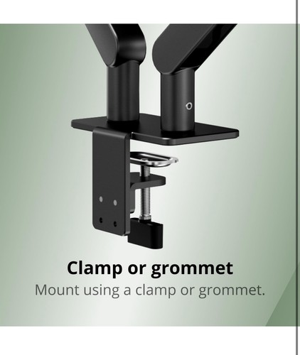 AM420G Dual Monitor stand Full Adjustable Mount Swivel 16-34” Computer Screens-N - Picture 5 of 8