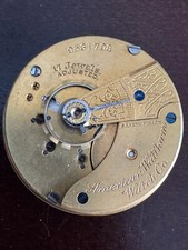 VINTAGE 18 SIZE WALTHAM POCKET WATCH MOVEMENT GR. 85 KEEPING TIME 17 JEWEL