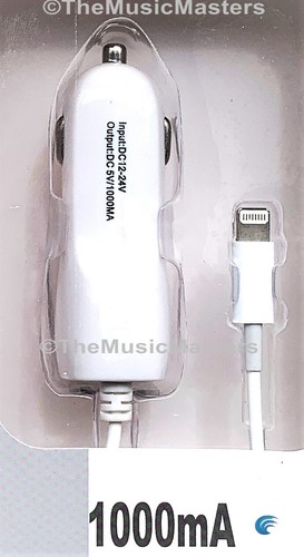 iPhone Car Lighter Plug Charger Curly Cable Cord Wire Extra USB Charging Outlet - Picture 5 of 6