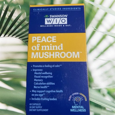 Swanson WIO peace of mind mushroom 60Ct EXP 5/25 