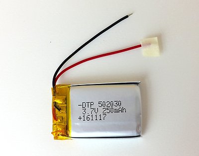 1x 502030 3.7 Volt 250 mAh Lipo Ersatzakku ebike-Display BOSCH Intuvia