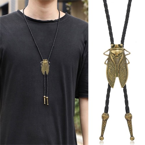MILACOLATO 4Pcs Bolo Tie Voor Mannen Jongen Western Cowboy Handgemaakte Lederen Stropdas Ketting Bolo Tie Set Halloween Kostuum Accessoires, 100cm