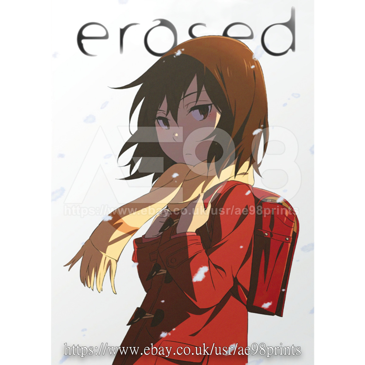 Erased Classic Anime Graphic Design Poster for Sale by Aquarixus