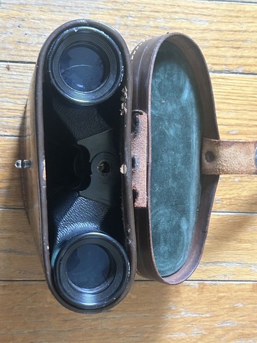 Vintage CANON COATED BINOCULARS Japan 6X30 10198 w Canon ORIGINAL LEATHER CASE - Picture 15 of 15
