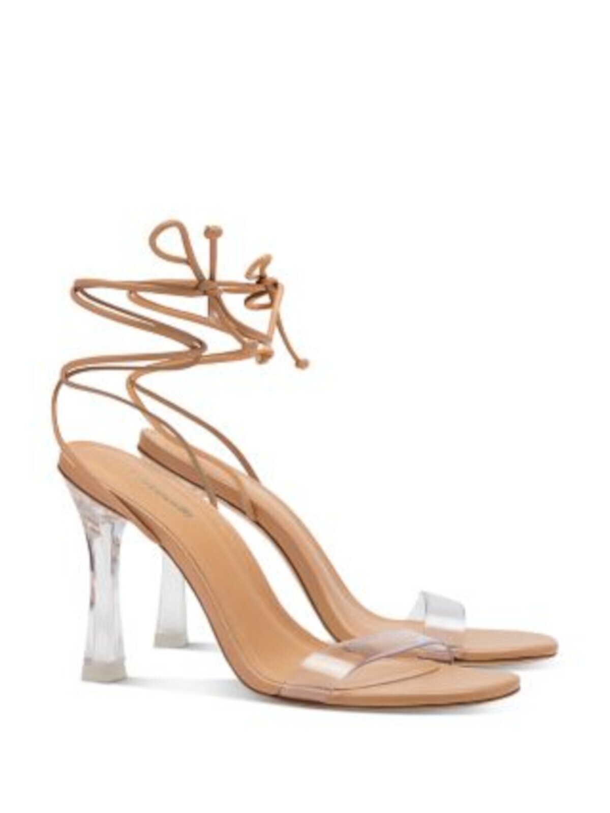 Женские босоножки на расклешенном каблуке Gloria Toe с ремешком на щиколотке в смешанной технике LARROUDE 6