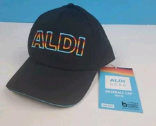 Spring 2024 Aldi Gear Collection Black Rainbow Logo Baseball Hat Cap New w Tags!