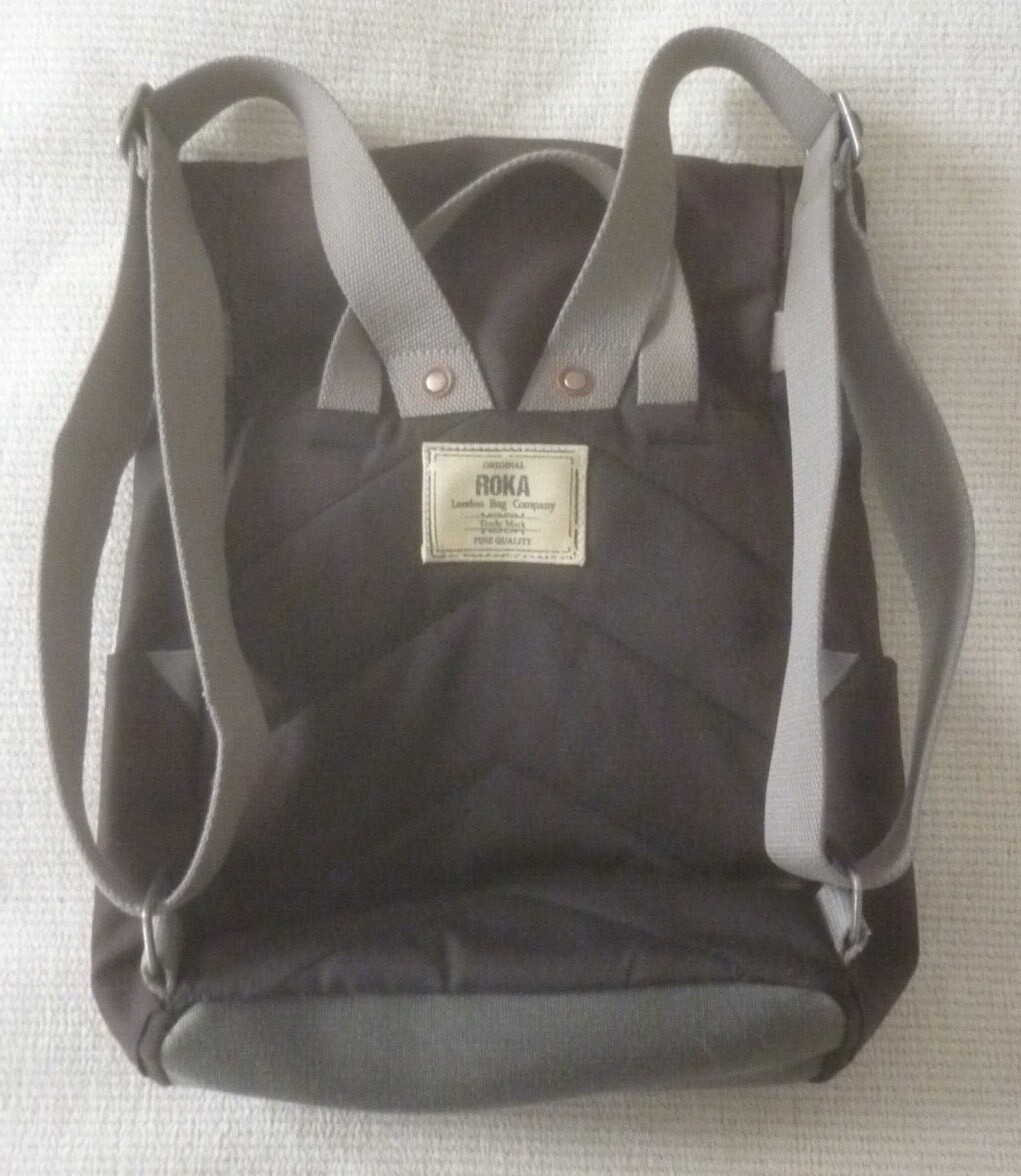 Brown lined ROKA backpack size medium eBay