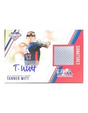 2018 Panini USA Stars & Stripes [Jersey Auto] #66 Tanner Witt 044/199
