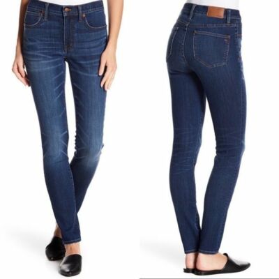Madewell 9'' High Rise Skinny Creston Jeans Pants Blue Size 26