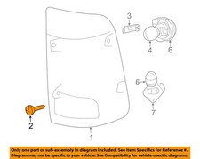 Ram CHRYSLER OEM 1500 Taillight Tail Light Lamp Rear-Tail Lamp Screw 6511081AA