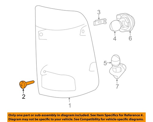 Ram CHRYSLER OEM 1500 Taillight Tail Light Lamp Rear-Tail Lamp Screw 6511081AA