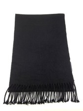 $95 John Ashford Unisex Mens Black Warm Winter Acrylic Scarf Neck Muffler Wrap