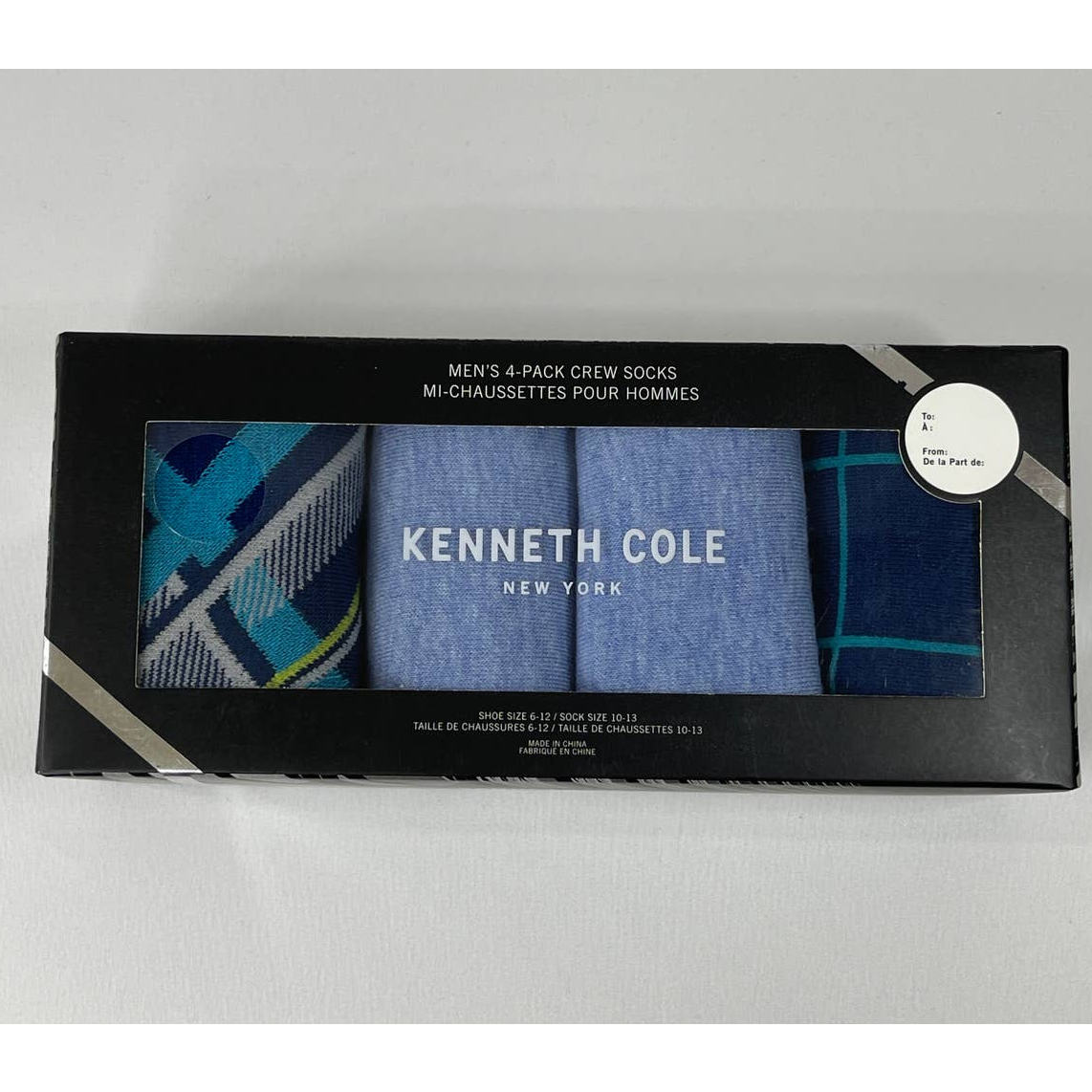 Cole Men's Crew Socks Four Pack Men Shoes Size 612 Sock Size