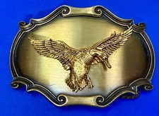 3D Flying Geese Duck in Flight Goose Western Framed Rain-Tree Belt Buckle