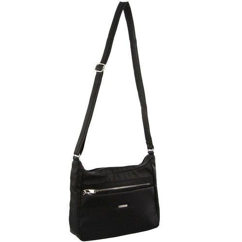 Pierre Cardin RFID Cross Body Travel Bag Anti-Theft Slash Proof Handbag Black - Picture 11 of 12