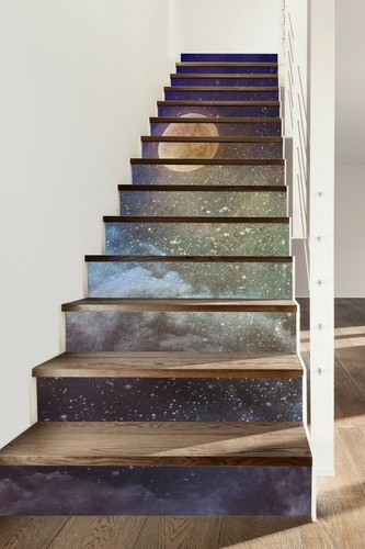 3D Gem Sequins 1222NA Stair Risers Decoration Photo Mural Vinyl Wallpaper Fay eB