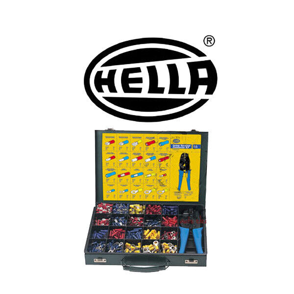 Hella Terminals Professional Kit Contains 1000 Terminals & Ratchet 8284