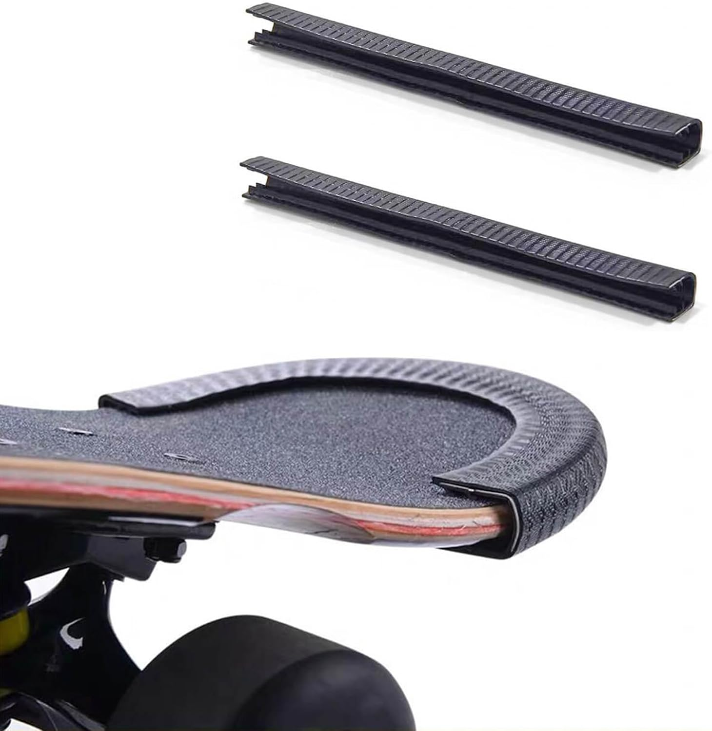 Skateboard Deck Guards Protector, Longboard Edge Protection,Deck Bumper Strip, D-image