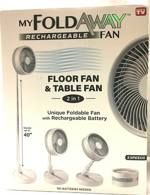 rechargeable table fan with light