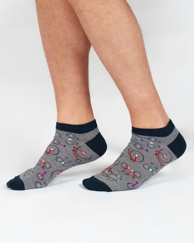 THOUGHT BAMBOO MENS' TRAINER SOCKS - BIKES/BICYCLE TA337 - BNWT - Picture 12 of 16