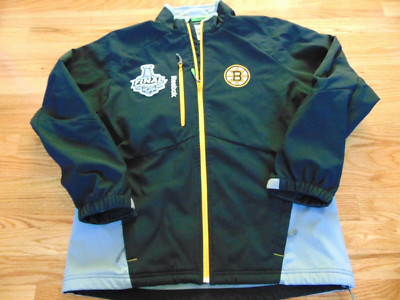 2013 REEBOK CENTER ICE NHL BOSTON BRUINS STANLEY CUP PERFORMANCE JACKET SIZE M