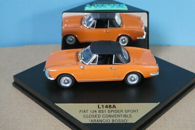 Fiat 850 Sport Spider Ochre Yellow 1:43 940121230 MAXICHAMPS schaalmodel / miniatuur Te koop