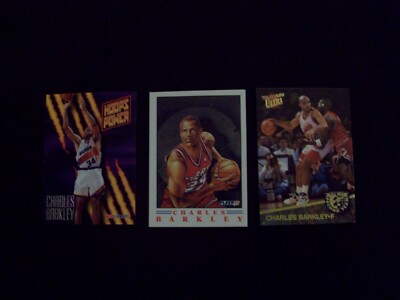(3) CHARLES BARKLEY INSERTS 1992/93 ULTRA # 7 ALL NBA TEAM,1991 FLEER # 3 PROVIS
