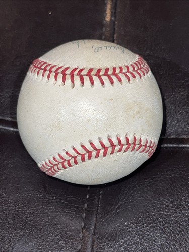 Barry Larkin Autographed Signed Official National League Baseball To Angelo - Picture 5 of 7