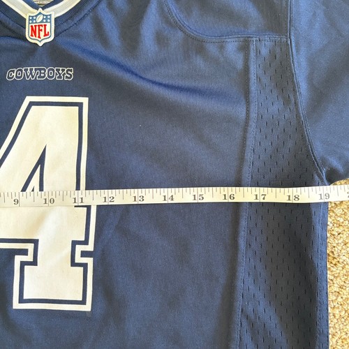 Nike Dak Prescott Jersey On Field Dallas Cowboys Navy Football Youth L 14-16 - Picture 6 of 12
