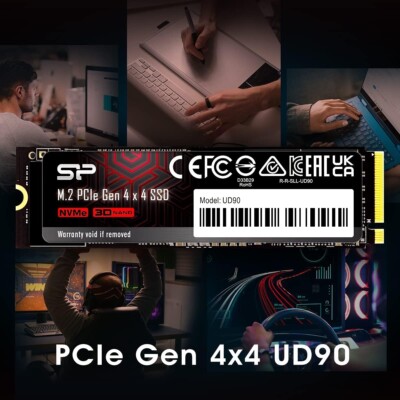 NEW Silicon Power SP 4TB UD90 NVMe 4.0 Gen4 PCIe M2 SSD 5GB/s Solid State Drive