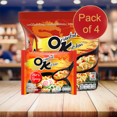4x85g) MAMA Oriental Kitchen OK Thai Instant Noodles Hot and Spicy