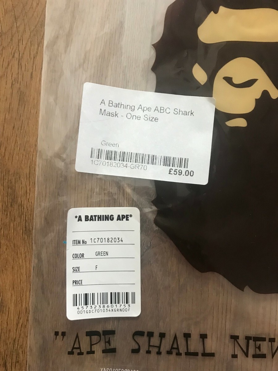 A Bathing Ape BAPE Camo ABC Shark Mask 100% Authentic (RARE A Bathing Ape BAPE Camo ABC Shark Mask 100% Authentic (RARE