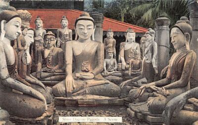 MYANMAR Burma - RANGOON - Shwe Dagon Pagoda - A Scene - Publ. D.A. Ahuja 42