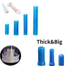 Male Vacuum Enhancer Enlarger Silicone Sleeve Soft Penis Extender Stretcher